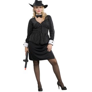 Gorgeous Gangster Womens Plus Costume   Size Plus
