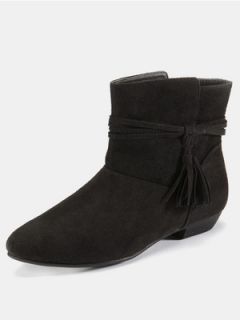 South Tassle Detail Flat Ankle Boots  Very.co.uk