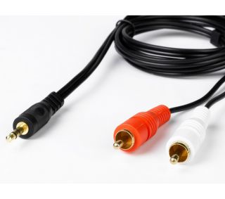 Buy LOGIK 3.5mm Mini Jack to 2 RCA Audio Cable   1.5m  Free Delivery 