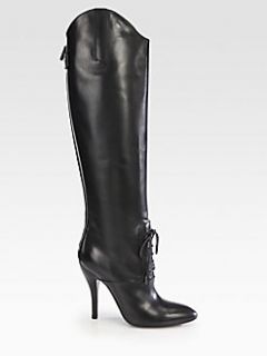 Gucci   Elizabeth Leather Riding Boots