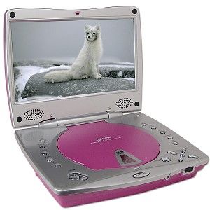 GPX PDL805 Widescreen Portable DVD Player (Pink) GPS PDL805PNKKIT