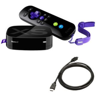 Roku 2 XS Streaming Player Bundle Includes 6 HDMI Cable and 2 Free 