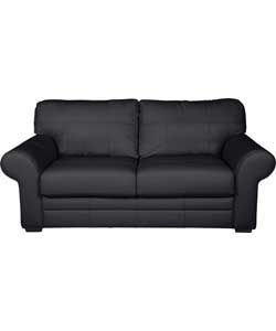 Sophie Leather Sofa Bed   Black. from Homebase.co.uk 