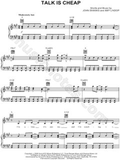 Image of Miley Cyrus   Talk Is Cheap Sheet Music   Download & Print