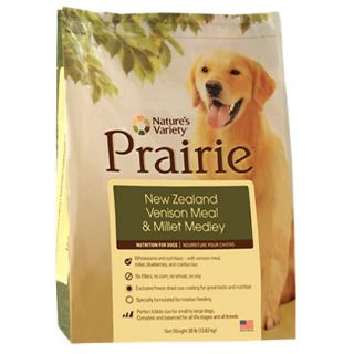 Natures Variety Prairie Venison & Barley Dry Dog Food (Click for 