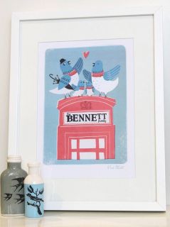 personalised london family portrait print by posh totty designs 