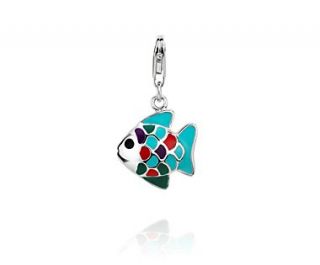 Tropical Fish Charm in Sterling Silver  Blue Nile