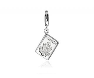 Passport Charm in Sterling Silver  Blue Nile