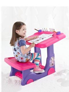 Disney Minnie Sit and Draw Creative Art Desk Littlewoods
