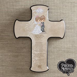 Personalized Precious Moments Wedding Wall Cross   11682