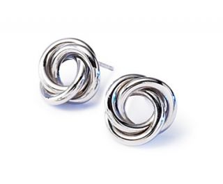 Love Knot Earrings in Platinum  Blue Nile