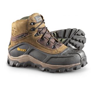 Rocky 6 Gritarmor Waterproof Work Boots, Brown   1000217, Hunting 