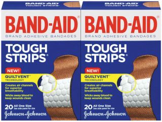 Band Aid Tough Strips Adhesive Bandages, One Size   Best Price