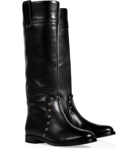 Sergio Rossi Black Studded Boots  Damen  Schuhe  