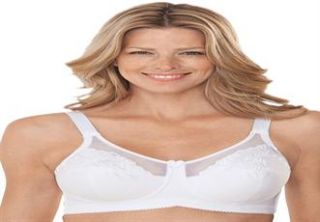 Plus Size Wirefree full coverage embroidered bra by Elila®  Plus 