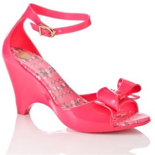 Mel Pink Apple Bow Jelly Shoes 10cm Heel