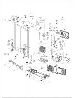 Model # RS261MDBP/XAA Samsung Refrigerator   Refrigerator (17 parts)
