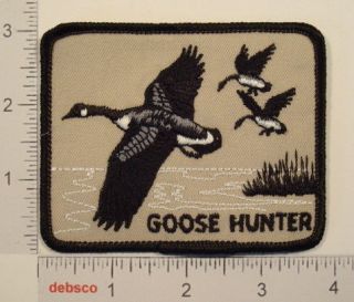 GOOSE HUNTER Gun Rifle Hunting Embroidered Iron On PATCH