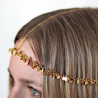 Bohemian Gypsy Headpiece Sparkle Shimmer Gold RRP $50 Adjustable 
