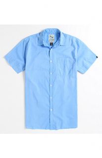 Lost Sunwashed Solid Short Sleeve Woven Shirt at PacSun