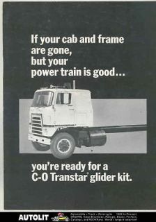 1971 International Transtar C O Truck Glider Kit Brochure