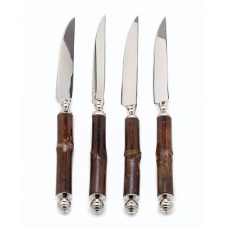 Godinger Bamboo Steak Knives Set Of 4