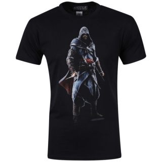 Joystick Junkies Mens Assassins Creed Ezio T Shirt   Black Mens 