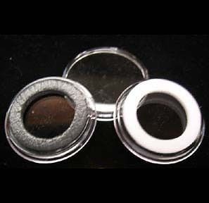   COIN HOLDER CAPSULE BLACK RING 32 MM 1 OZ. GOLD / PLATINUM EAGLES