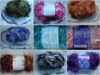 Fun Fur Yarn Eyelash Yarn Hand Knitting Yarn Color & Qty at Choice