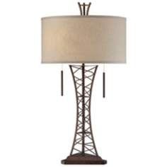 Industrial Lattice Truss Table Lamp