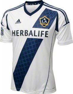 Los Angeles Galaxy Youth White adidas Replica Home Jersey 