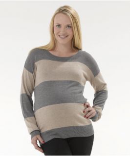 Blooming Marvellous Maternity Grey and Stone Stripe Jumper   maternity 