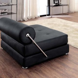 Modern Convertible Leatherette Chair to Daybed at Brookstone—Buy Now 