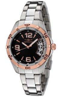 Invicta 0090 Watches,Womens Invicta II/Sport Black Dial Stainless 