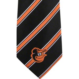 Baltimore Orioles Striped Woven Poly Tie 