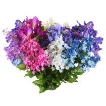 Home Floral Supplies & Decor Floral Arranging Lilac and Iris Bushes