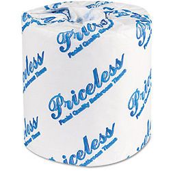 96 Rolls Toilet Paper Bath Tissue, 2 Ply, 500 Sheets/Roll, 1.64 in 