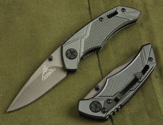New GERBER Pocket Steel Saber Folding Knife 55