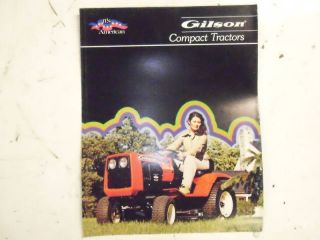 Gilson Lawn Tractors Sales Brochure from 1980 Classic