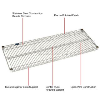 Wire Shelving  Accessories & Components  Stainless Steel Wire Shelf 