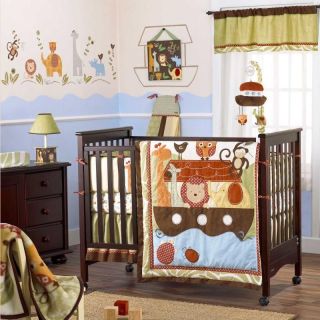 Discount Noahs Ark Animals Lion Neutral Boy/Girl Baby Nursery Crib 