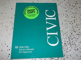 Newly listed 2001 Honda Civic GX Service Shop Repair Manual Supplement 