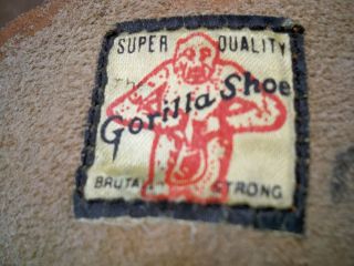 Vintage Gorilla Shoe Leather Mens Hunting Sport Work Boots Size 12 