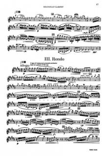 Look inside Clarinet Concerto in A, KV622   Sheet Music Plus
