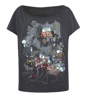 Embellished Izora Tee, Women, Graphic T Shirts, AllSaints Spitalfields