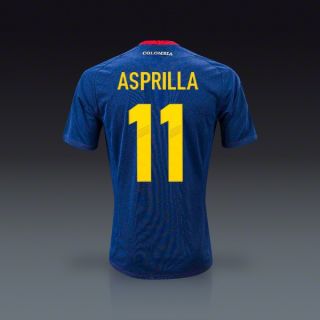 adidas Faustino Tino Asprilla Colombia Away Jersey 11/13  SOCCER 