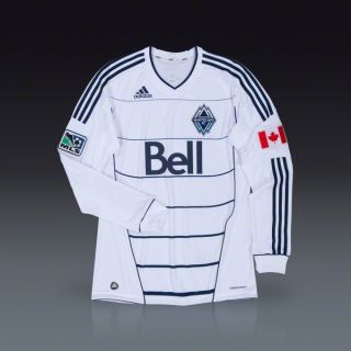 adidas Vancouver Whitecaps Authentic Long Sleeve Away Jersey 