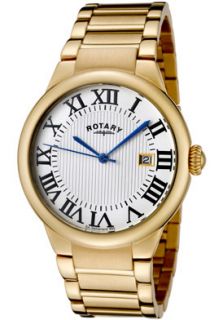 Rotary GB02526 01 Watches,Mens Savannah White Textured Dial Almond 