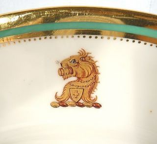   Copeland Spode Armorial Cabinet Plates and 1 Platter T.Goode & Co