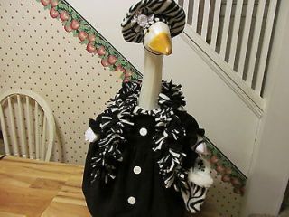 GOOSE CLOTHES~ZEBRA WINTER COAT WITH BERET, SCARF, & MITTENS ~ OUTFIT 